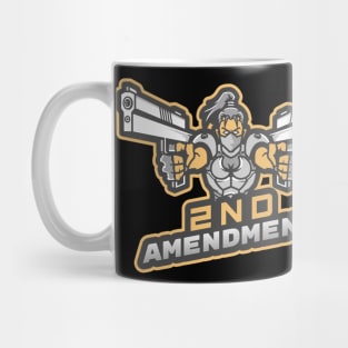 The Woman With Two Guns - 2nd Amendment Mug